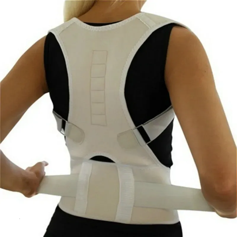 Back Support Corrector Back Straight Brace Belt Magnetic Placure Corrective Therapy Corset Lumbal Support Straight Manlig kvinnlig Brace Belt 231010