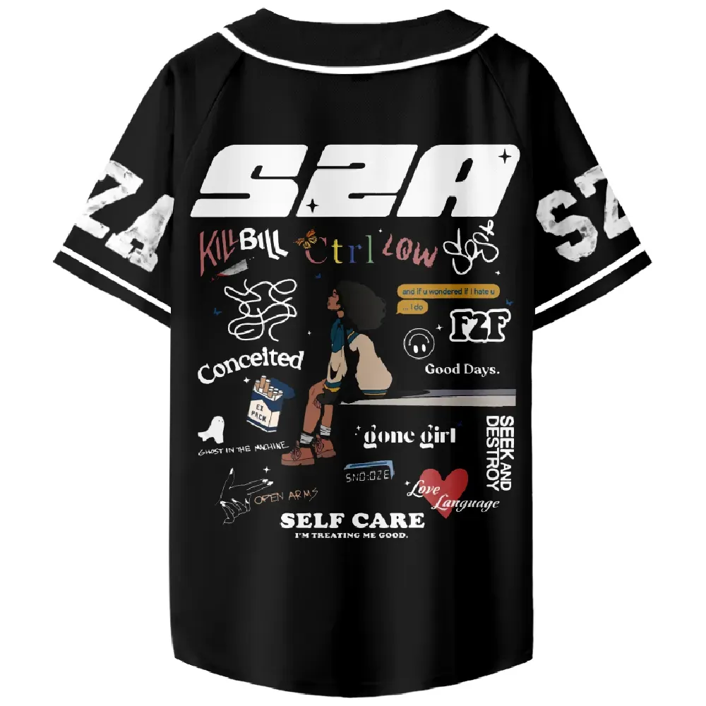 SZA SOS ツアーTシャツ M 黒 日本未発売 正規品 Wholesale UNISEX Fashionable 90s Mens Street Fashion: SOS