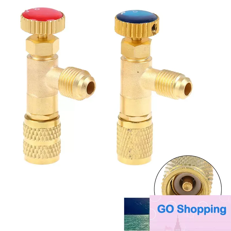 Adattatore Valvola A Sfera Per Carica Aria Condizionata R22 R410A - Kit Manicotto Refrigerante Con Attacco 1/4 SAE - 5