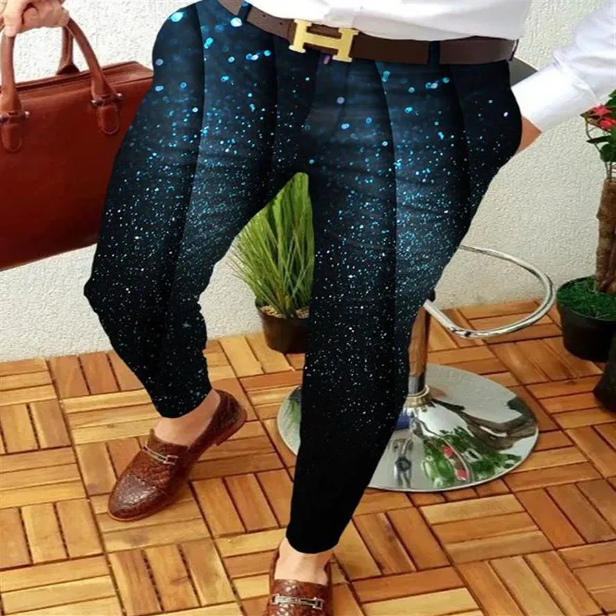 Moda masculina impressão calças casuais outfit hip hop sweatpants roupas dos homens 3xl impresso festa cocktail pant trouser291b