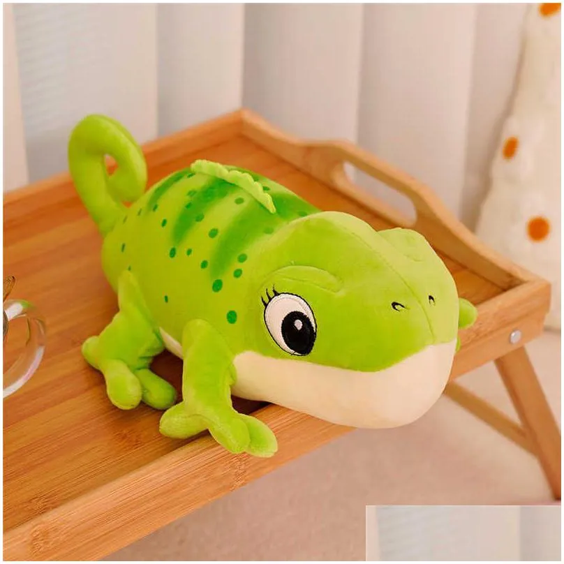 Stuffed Plush Animals 30Cm Chameleon Toys Animal Doll Soft Quality S For Kids Birthday Gift Girl Child Home Decoration