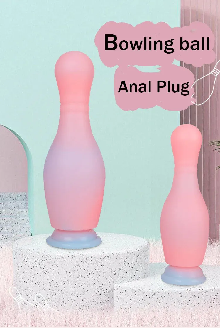 Lure Huge Silicone Bowling Ball Anal Plug Deep... From Yizhan06, $18.93