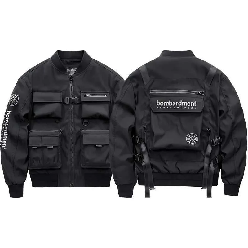 Harajuku Y2k Mens Oversized Cyberpunk Cargo Bomber Best Harajuku Y2k Mens Oversized Cyberpunk Cargo Bomber Best