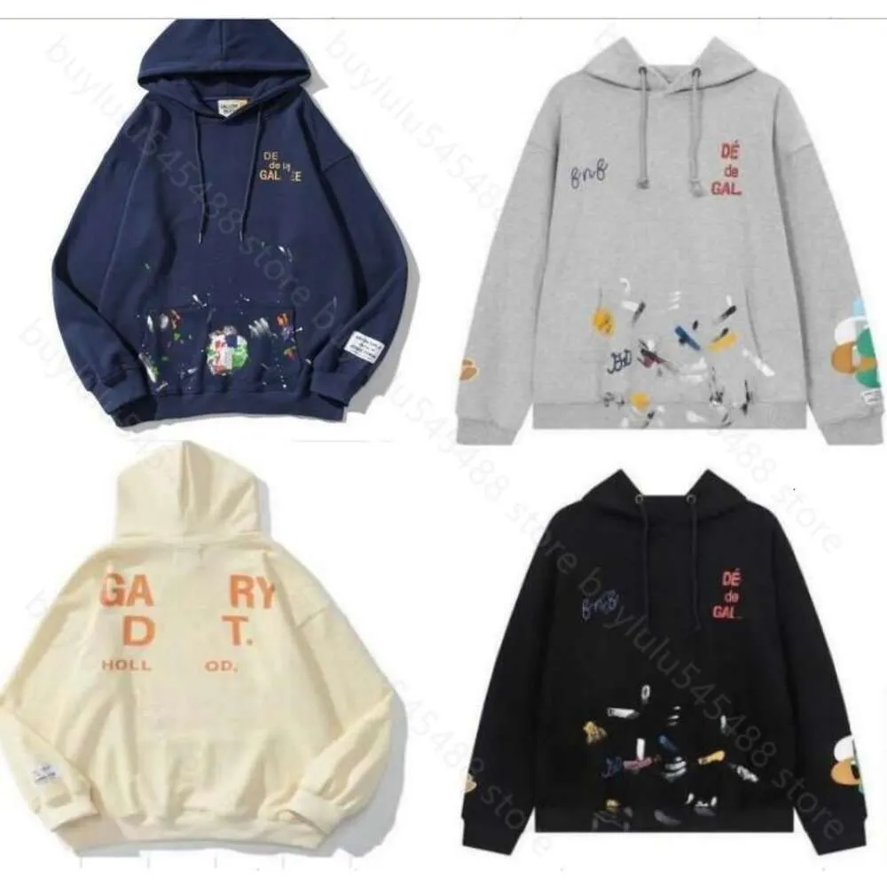 Hoodies masculinos 2023 para venda hoodie designer galerias depts gary pintado graffiti usado letras impressas soltas moda casual