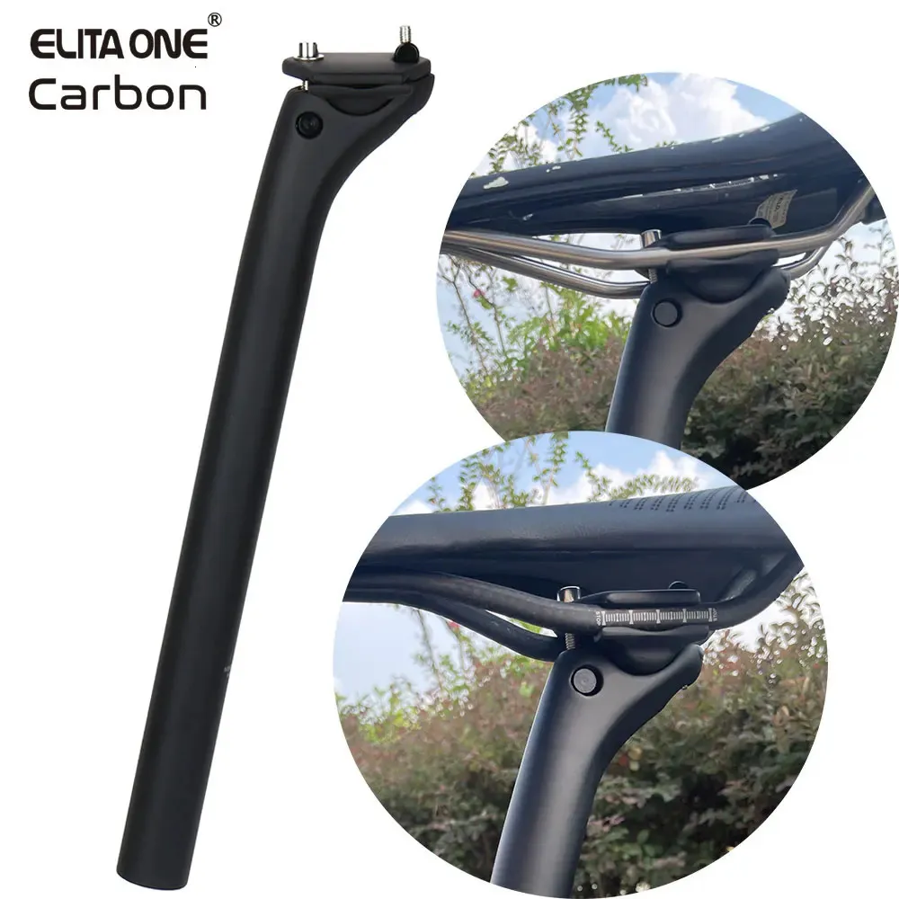 Cykelgrupper SET ELITAONE MTB Kolsäte Post Offset 20mm 25.4 27.2 30.9 31.6mm Mountain Road Seat Post 350 450mm Light 150g 23101010