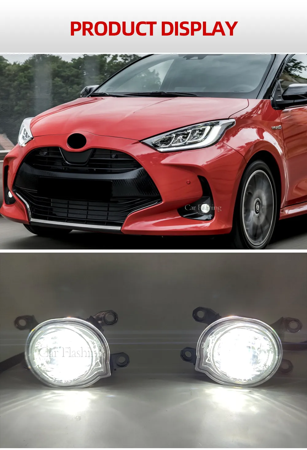 LED Front Bumper R15 V3 Fog Light For Toyota Yaris Vios 2020 2022