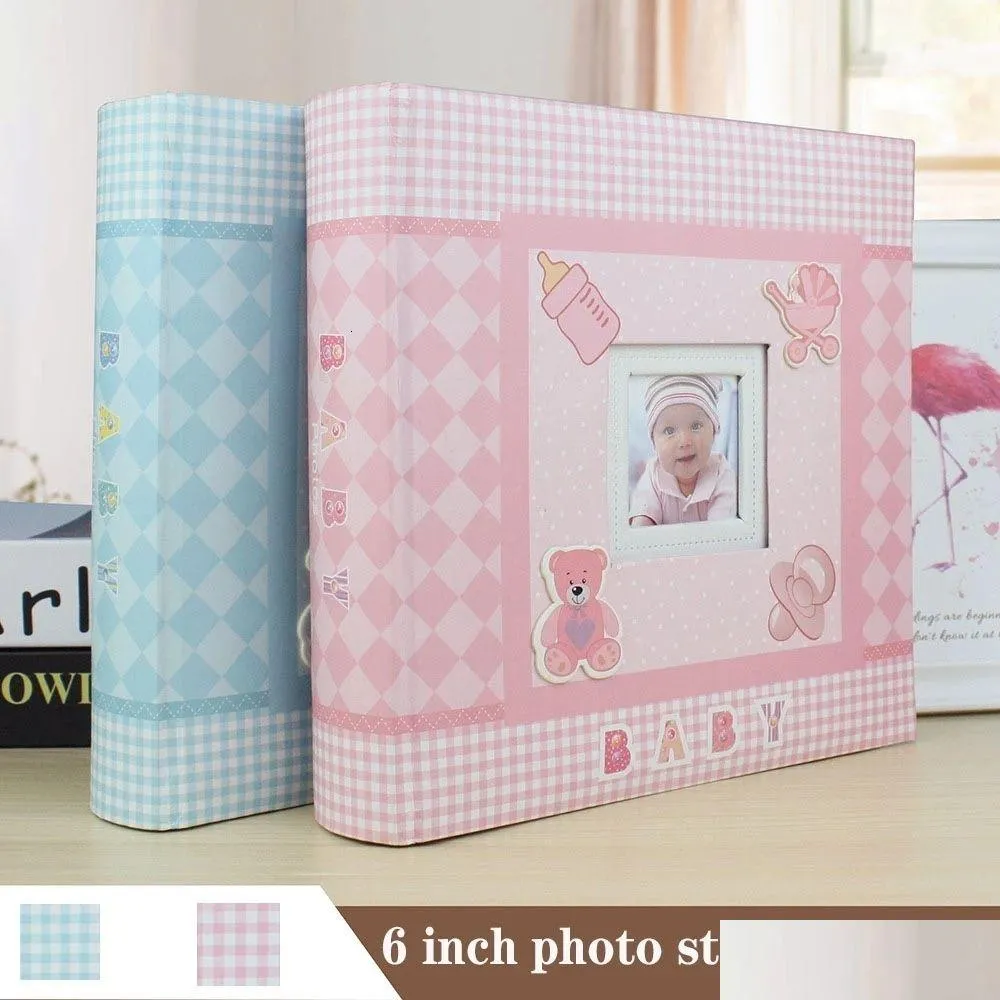 Fotolijsten Fotolijsten Babygroei Herdenkingsalbum Tuin Afstuderen Cadeau Ansichtkaart Opslag Verjaardag 6-Inch Po 200 Vellen Ba Dh74S