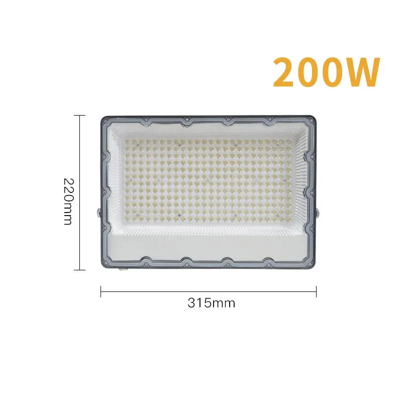 Led Floodlight White Light 6500k 10W 20W 30W 50W 100W 150W 200W 220V 110V Flood Light Outdoor Wall Washer Lamp Reflector Waterproof Garden Lighting