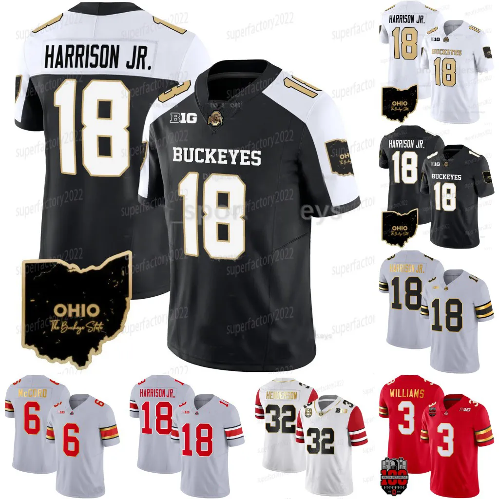 2024 Ohio State Buckeyes Football Jersey Custom Personalized Split Edition Breathable Polyester Men s Women s Youth Sizes