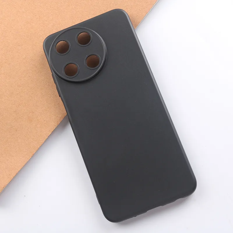 Funda de teléfono de TPU suave, color negro mate, para Realme 11 Pro Pro + 11X Reno10 Pro Plus Realme Narzo N53 C53 GT 5 A58 A38 4G, funda trasera a prueba de golpes