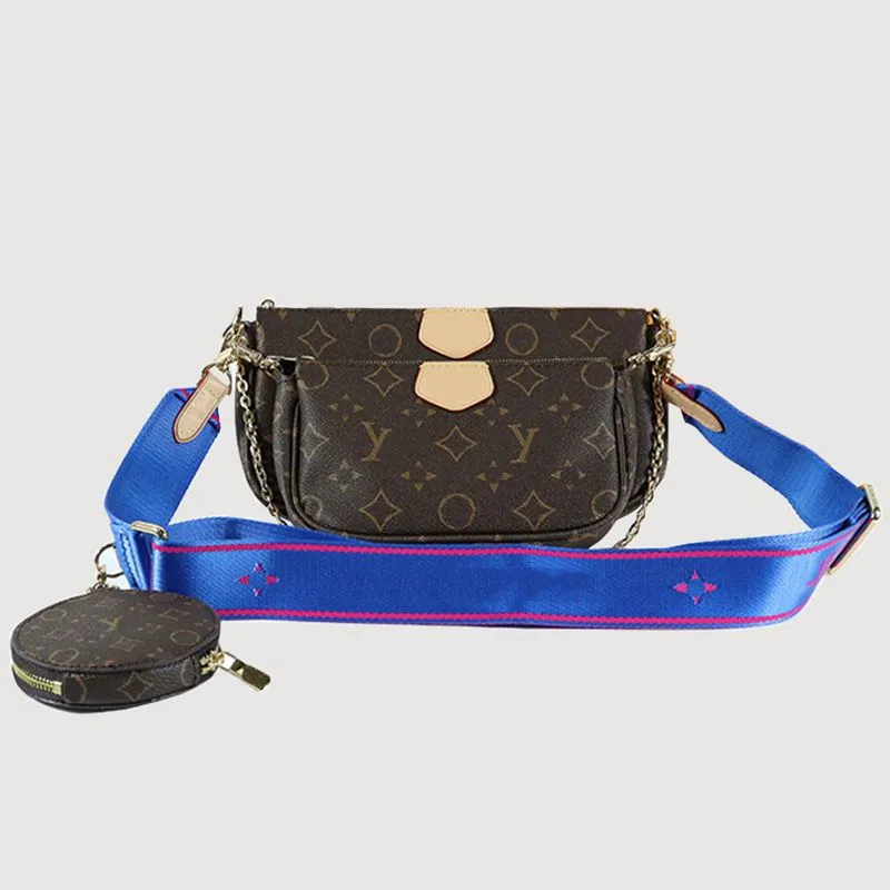 أكياس الأزياء متعددة pochette crossbody كتف حقيبة الأزياء حقيبة النساء luxurys كيس مكياج pochette حقيبة اليد حقيبة اليد كيس الكتف 3piece/مجموعة