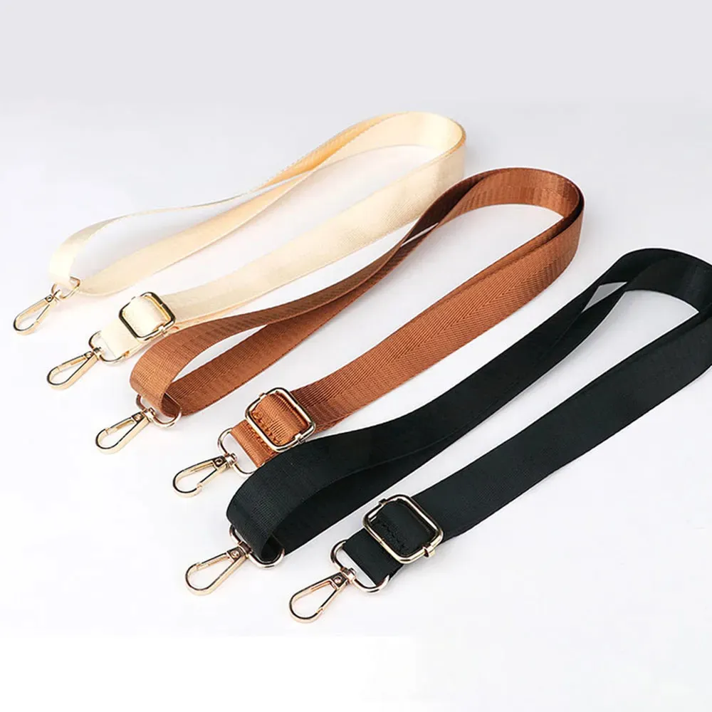 Bag Parts Accessories 1pcs 130cm Long Purse Handle Straps For Shoulder Bag Belts DIY Replacement Strap Nylon Woman Bag Straps Bag Accessories 231009