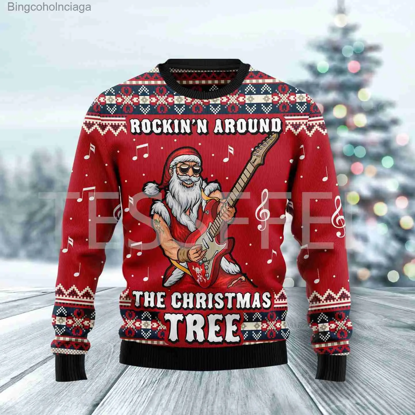 Women's Sweaters Christmas Ugly Sweater Cartoon Dog Cat Santa Claus Tattoo Retro Long Sleeves 3DPrint Autumn Winter Pullover Harajuku Casual X3L231010