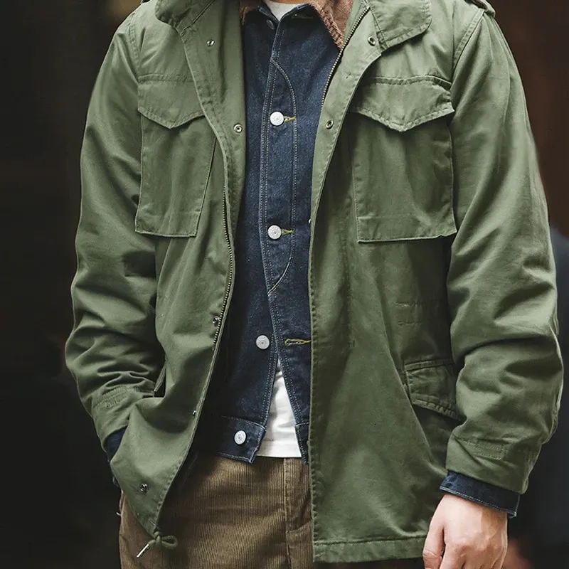 Vintage Military Cheap Jackets For Men M65 Size Multi Pocket