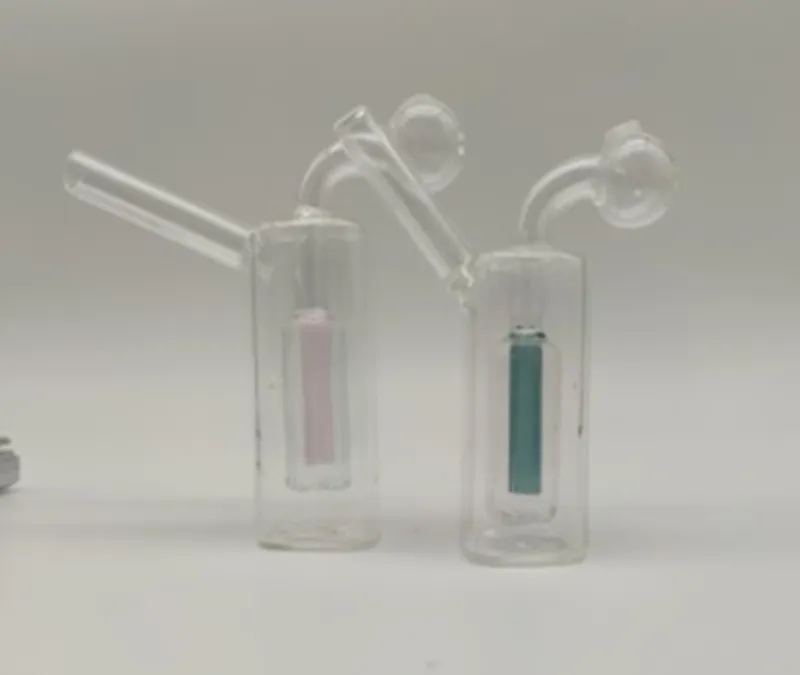 Bubbler yağ brülörü mini cam bongs sarkıcı difüzör su boruları nargile bong bubblers filtresi taşınabilir sigara içmek