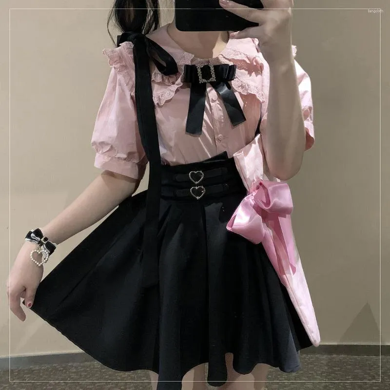 Mini pencil suspender skirt discount