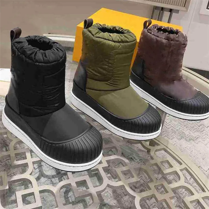 Designer Paris Polar Plat Demi-bottes Cheville Neige Slip sur Botte extérieure Snowboard Ski Bottines Plateforme Semelle 1A85QD Martin Baskets d'hiver