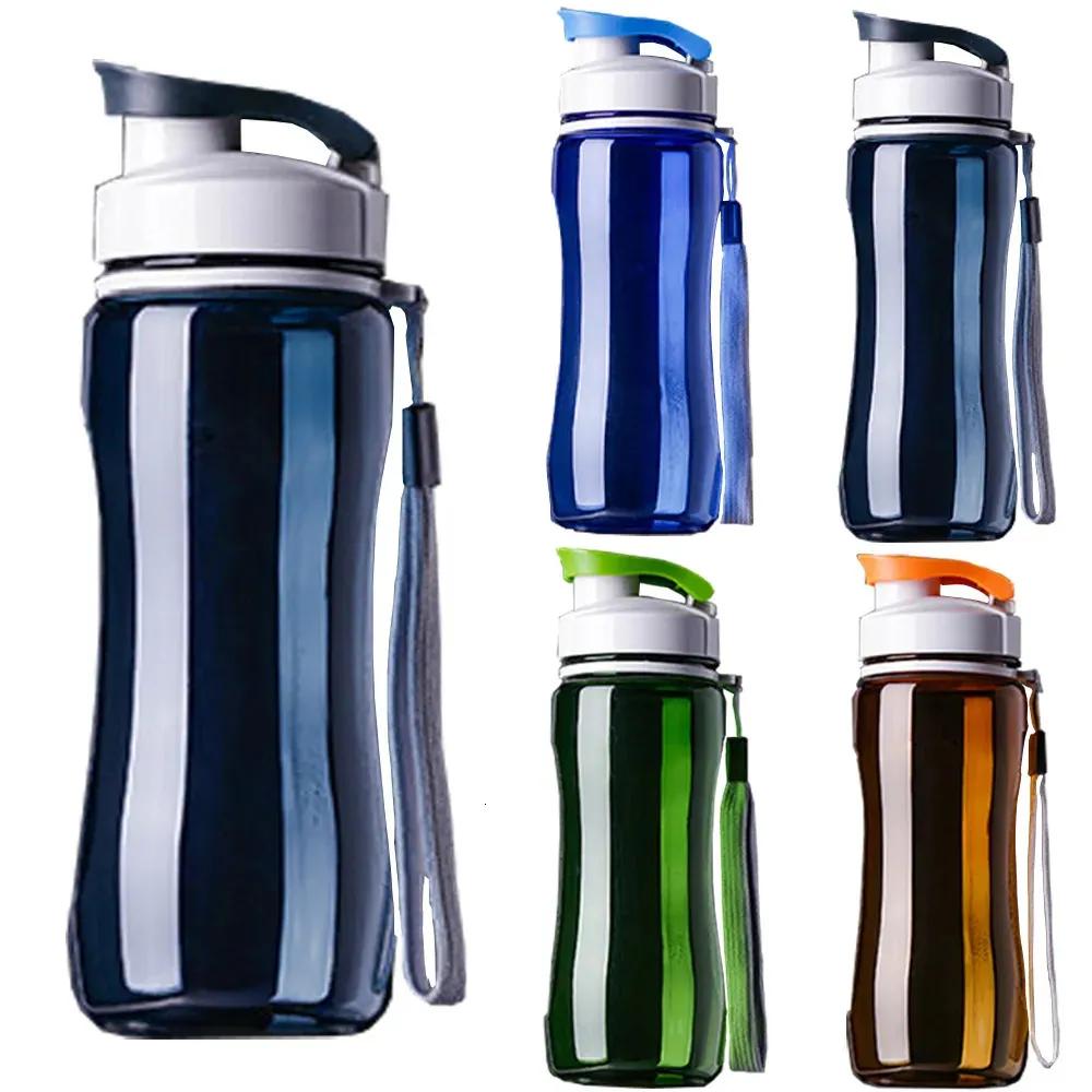 Tumblers Water Bottle Sport Gym Train Travel Travel Shaker Bike Bike Escalking in plastica Scuola a prova di plastica BPA bevande gratuite 231010