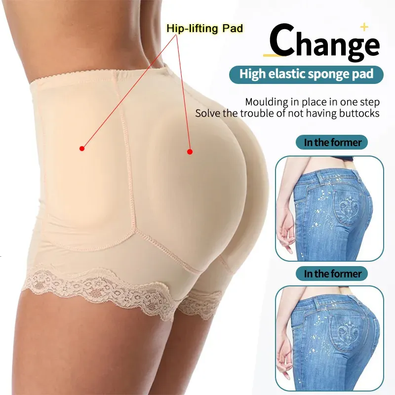 Waist Tummy Shaper Body Women Shapewear Fake Butt Lifter Panties Hourglass Control Padded Booty Enhancer Brief Lingerie Hip 231010