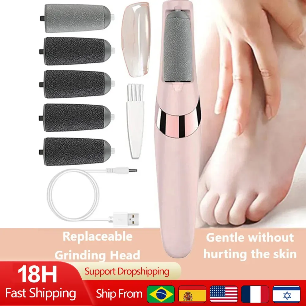 Cura dei piedi Lima per piedi Rimozione calli Strumenti elettrici professionali per pedicure Cura della pelle per talloni Levigatura Bellezza Salute Rimozione pelle morta 231010