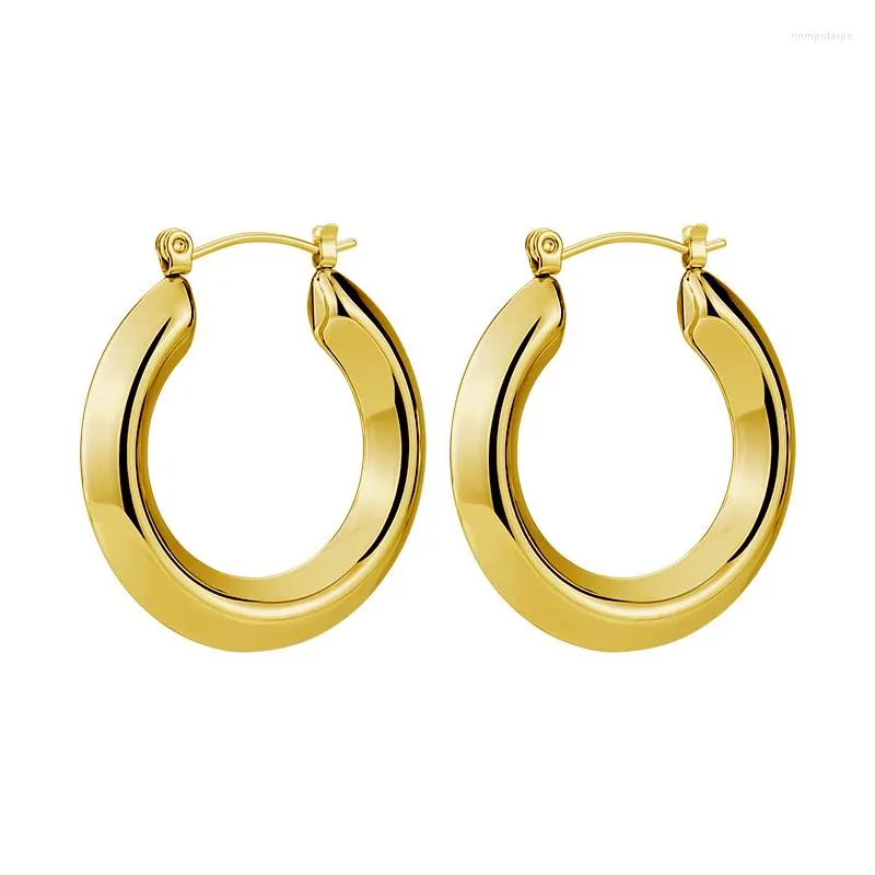 Boucles d'oreilles cerceau mode Sexy épais cercle en métal femme Punk rond femme déclaration oreille Piercing bijoux accessoires de fête