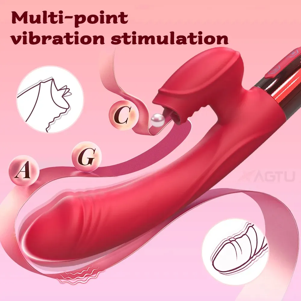 G-spot Vibrator Women Clit Nipple Licking Clitoris Stimulator Adult Goods Sex Toys for Woman Couple Female_voghion.com