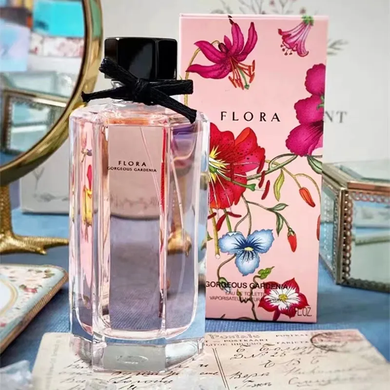 Top Nouveau parfum Fragances pour femmes Flora Flora Edp 100 ml de bonne qualité Spray frais et agréable Pragrance rapide
