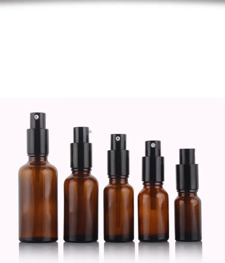 Butelka z sprayem bursztynowym 10 ml 15 ml 20 ml 30 ml 50 ml Butelki pompy balsamowej