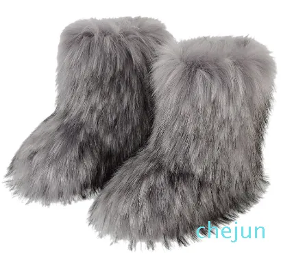 ankle boots winter warm shoes women thickness non-slip fur boot personality fashion snow booties
