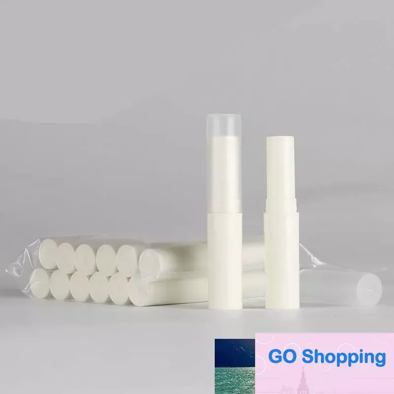 wholesale 24Pcs 4g Empty Lipstick Lip Balm Tube Container Holder Lip Gloss Case Tube Bottle for DIY Rice White