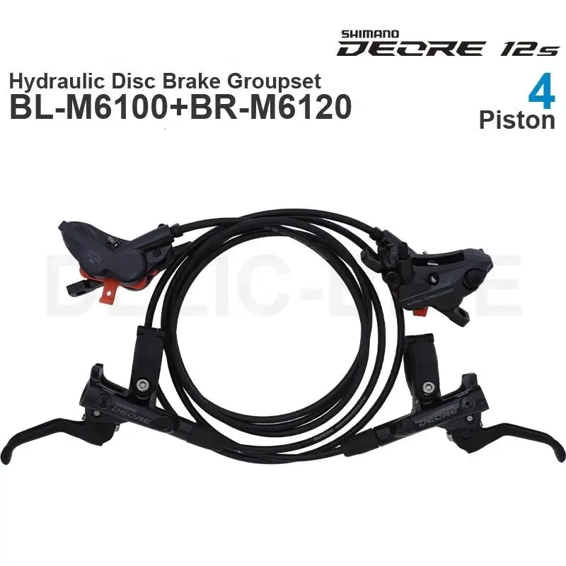 Dérailleurs de vélo SHIMANO DEORE M6100 M6120 Groupe de frein à disque hydraulique avec levier et BR M6100 ou étrier assemblé 231010