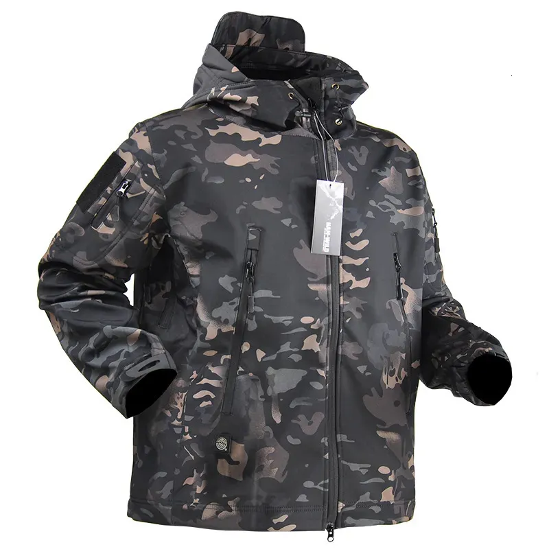 Men's Jackets Airsoft Camping Tactical Jackets Hiking Army Jacket Hunting Tracksuits Military Jacket Waterproof Windbreaker Men Clothing 231010