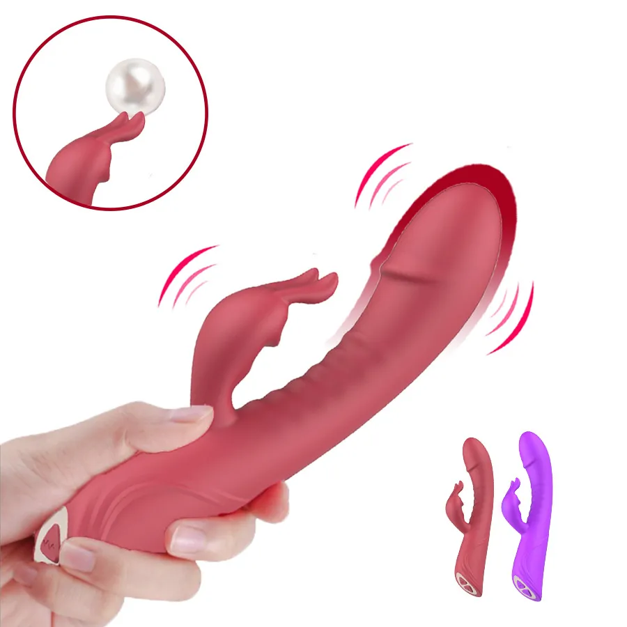 Powerful Rabbit Vibrator for Women Dual Motor Clitoris Stimulator G-Spot Climax Vibrating Sex Toy Female Mastu_voghion.com