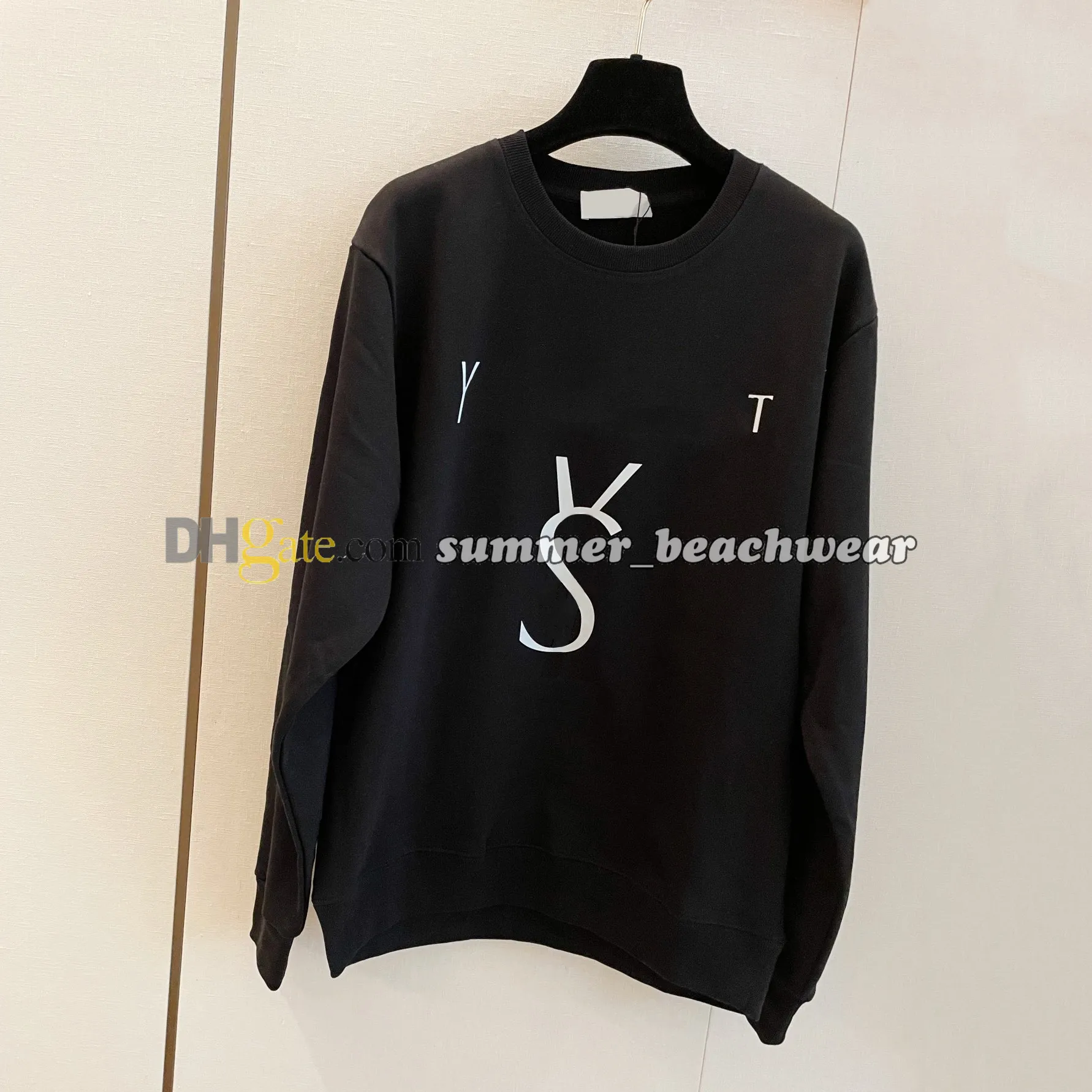 Women Crew Neck Sweatshirt Letters Print Sweatshirts Winter Long Sleeve Pullovers Designer Windproof Tops