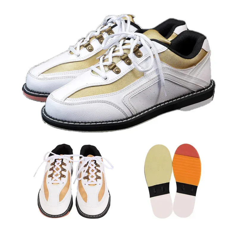 Scarpe da bowling unisex traspiranti casual da allenamento per principianti da bowling Donna Uomo Scarpe da bowling antiscivolo mano destra Sneakers con lacci 231009