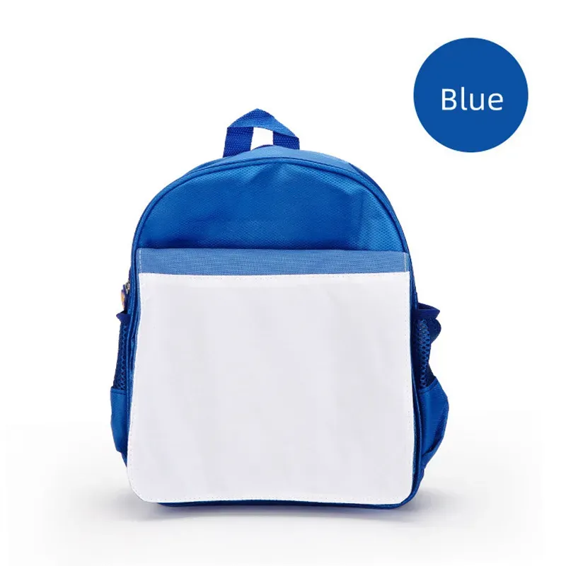 Sublimation Blanks Schoolbag School Supplies Children Kids Backpacks Kindergarten Polyester DIY Book Bag