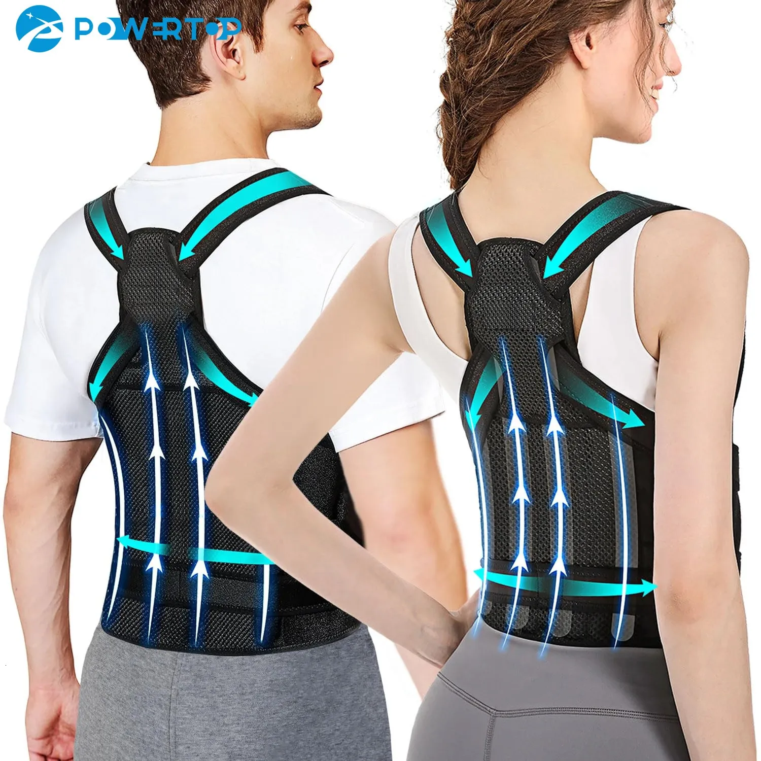 Back Support Back Brace Straightener Posture Corrector for Scoliosis Hunchback Correction Back Pain Spine Corrector Support Placure Trainer 231010