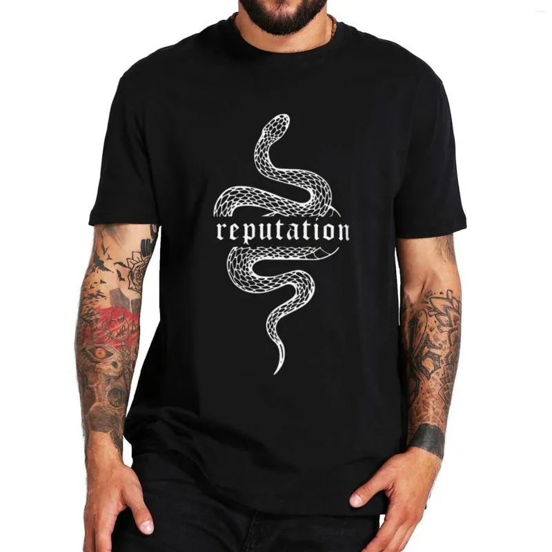 T-shirts pour hommes serpent réputation dans le monde chemise à manches courtes coton décontracté été hauts t-shirt taille ue