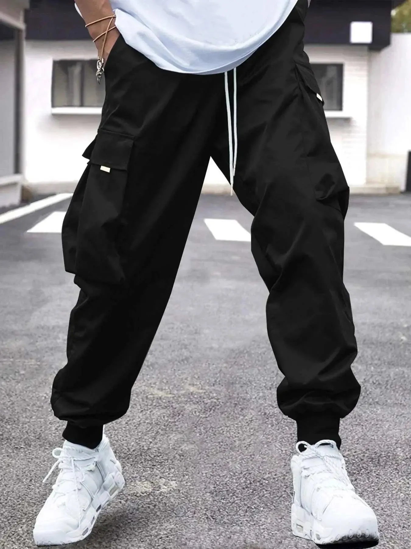 andwang　 inner set cargo pants XYXIONGMAO Men's Streetwear Cargo Techwear Pants Designer