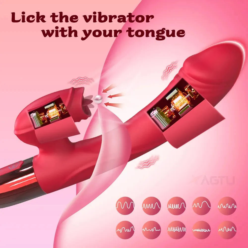 G-spot Vibrator Women Clit Nipple Licking Clitoris Stimulator Adult Goods Sex Toys for Woman Couple Female_voghion.com
