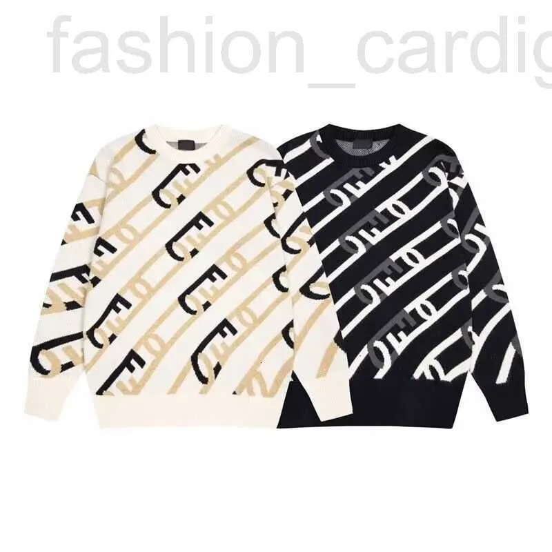 Men's Sweaters designer 2022 Men And Women Sweater Letter Locker Crewneck Jumpers Knitted Wool Black White 244S