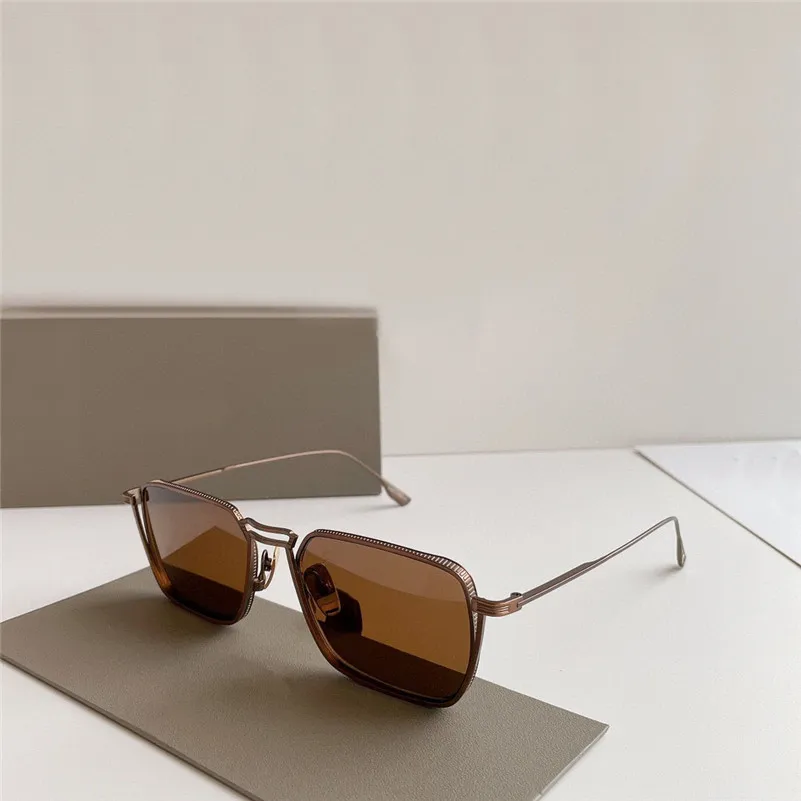 Nouveau design de mode lunettes de soleil carrées DTX125 monture en métal très détaillée rétro style simple et populaire lunettes de protection UV400 extérieures