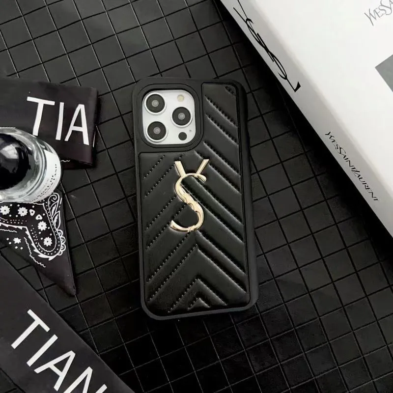 Piękny iPhone Phone Case 15 14 Pro Max luksus Hi Quality skórzana torebka 16 15 15pro 14pro 13pro 12pro 13 12 11 Okładka torebki z logo pudełkiem AQL