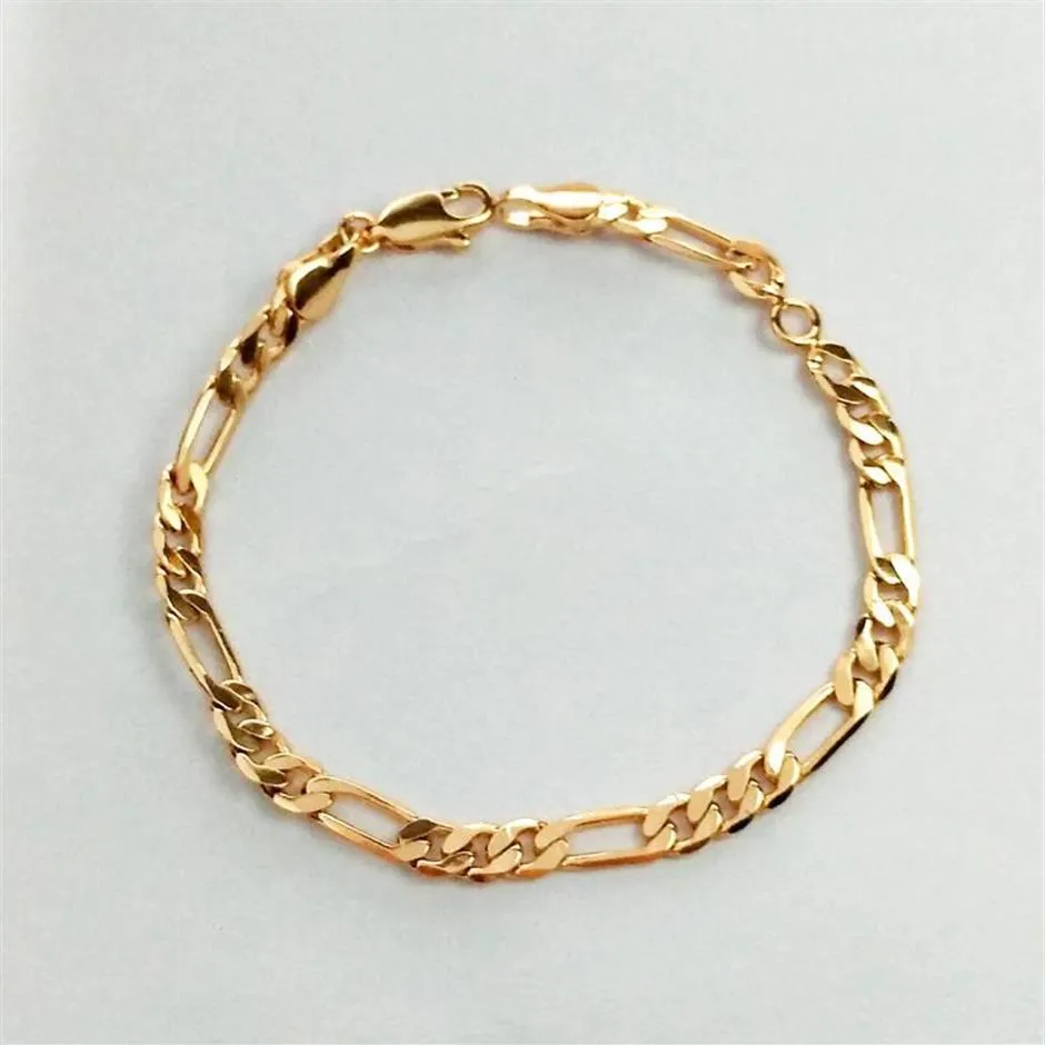 Catena a maglie 16 cm Bracciali per bambini in oro Bracciale per bambini Bebe Regalo per bambini Gioielli per bambini Pulseras Bracciali Bracciale Braclet B0810172S