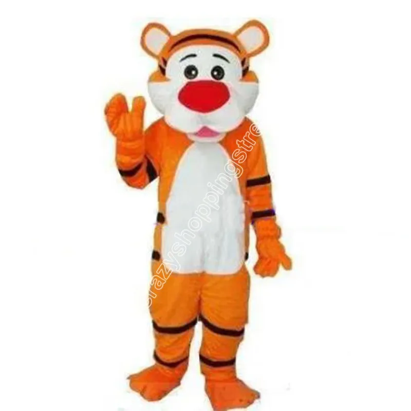 2024 version tiger maskot kostym toppkvalitet tecknad karaktär kläder jul karneval klänning kostymer vuxna storlek födelsedagsfest utomhus outfit