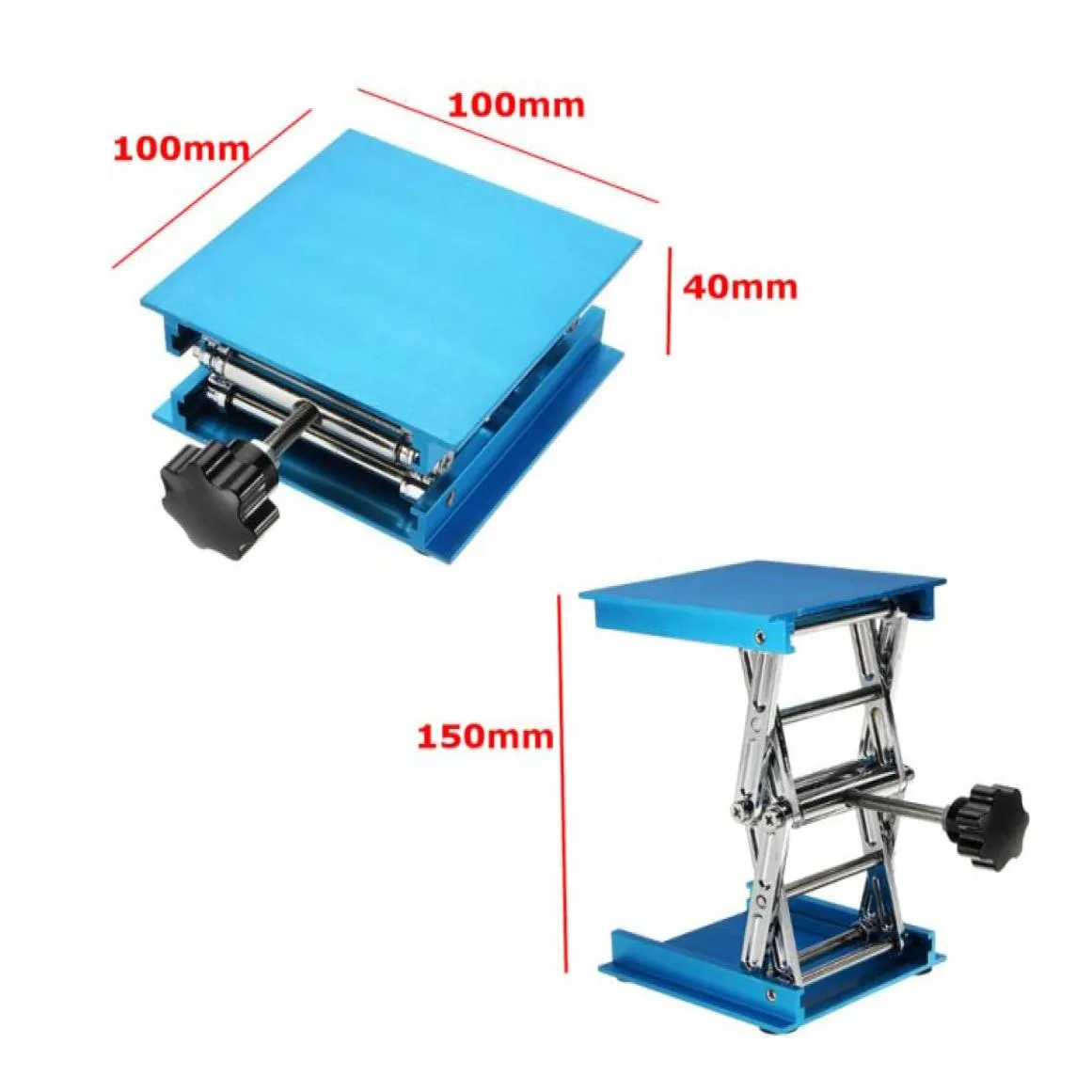 Lab Supplies High Quality Adjustable 4X4039039 Aluminum Oxide Laboratory Lift Lifting Platforms Jack Scissor Stand Rack 10028486754657672