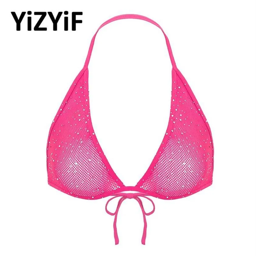 Bras Women Triangle Bra Tops błyszczącego norcestone szyja pusta kubki na rycinie miękkie wygodne seksowne balette2764