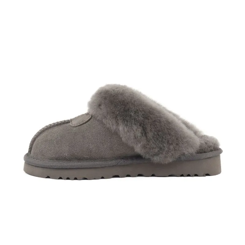 pantofole da uomo designer soffici pantofole pantofole invernali con plateau scarpe di lana pelliccia di montone vera pelle pantofole di cotone casual da donna di marca classica L6