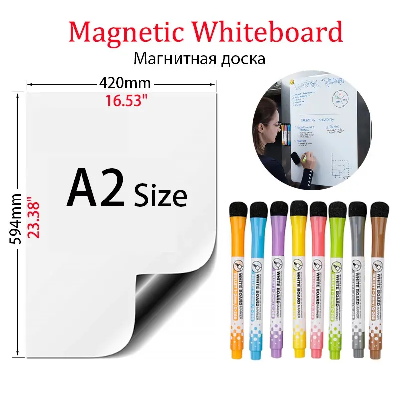 Wholesale Whiteboards A2 Size Whiteboard Writing Drawing Doodle Board Stickers Sticker