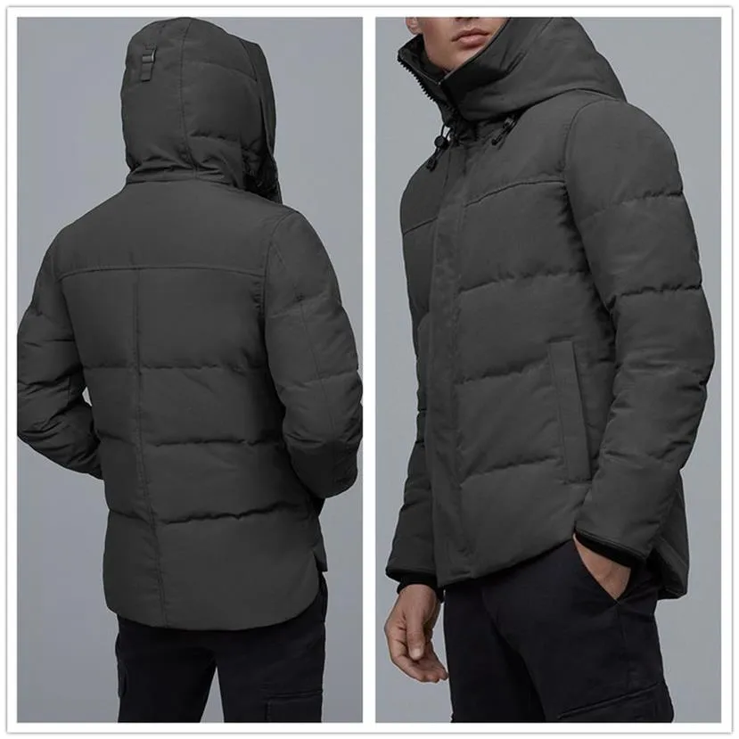 Vinter utomhus fritidssportdesigner Down Jacket White Duck Windbreak Mens Parkas Jackets Collar Hat Håll WARM REAL WOLF SKIN FA2787